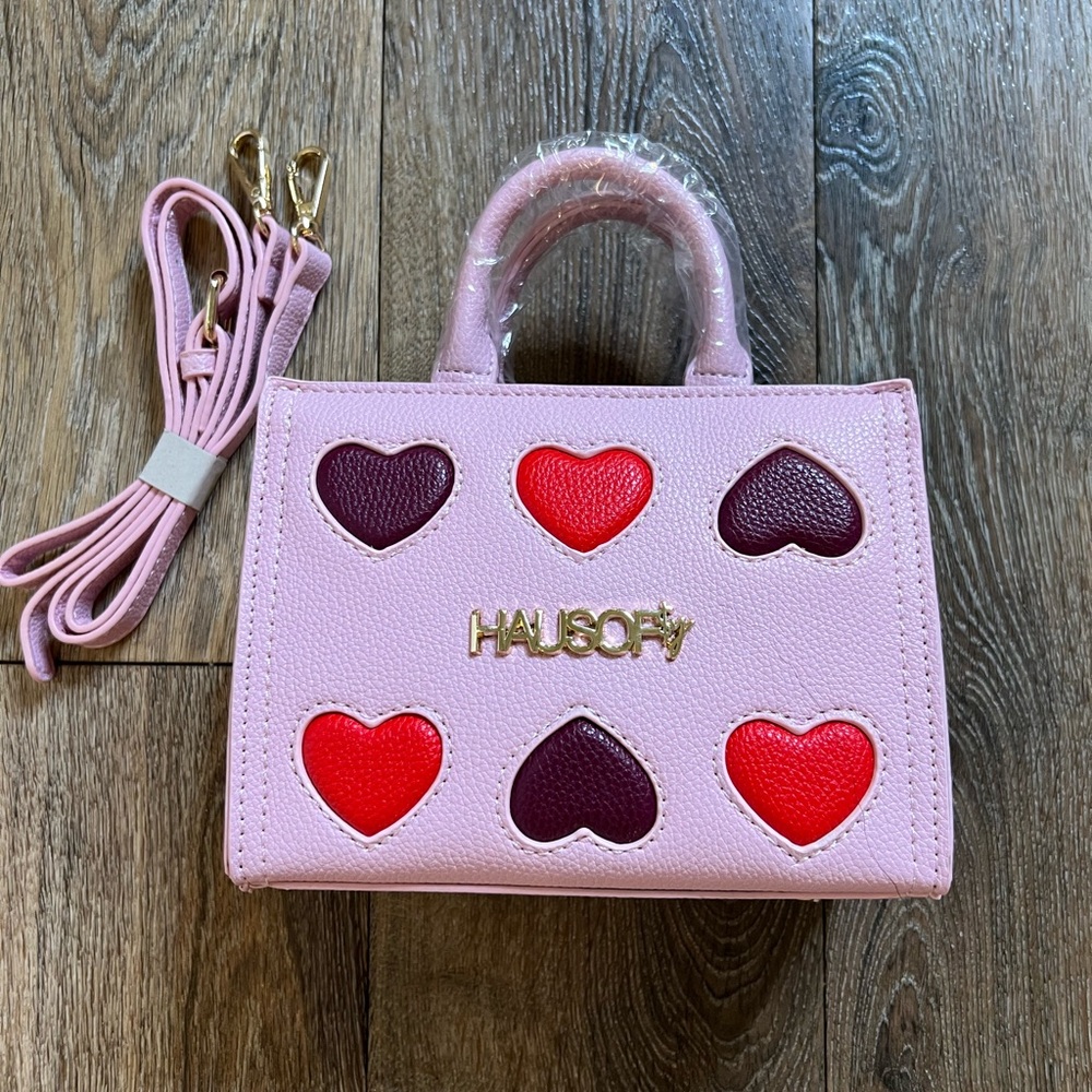 Haus of Sy Pink Heart Mini Bag